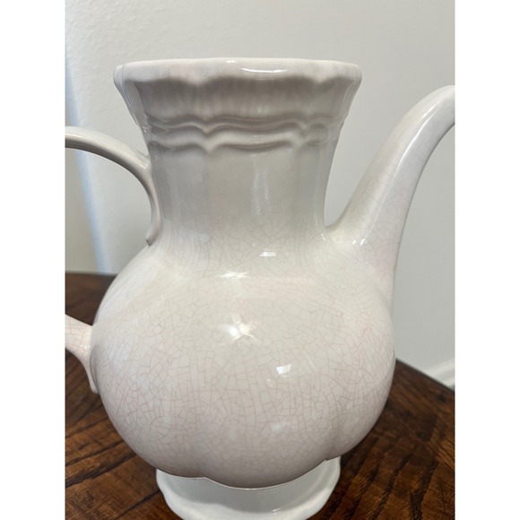 Mikasa French Countryside Pitcher Cream Crackle Glaze F9000 Oven Dishwasher Safe - Picture 2 of 5